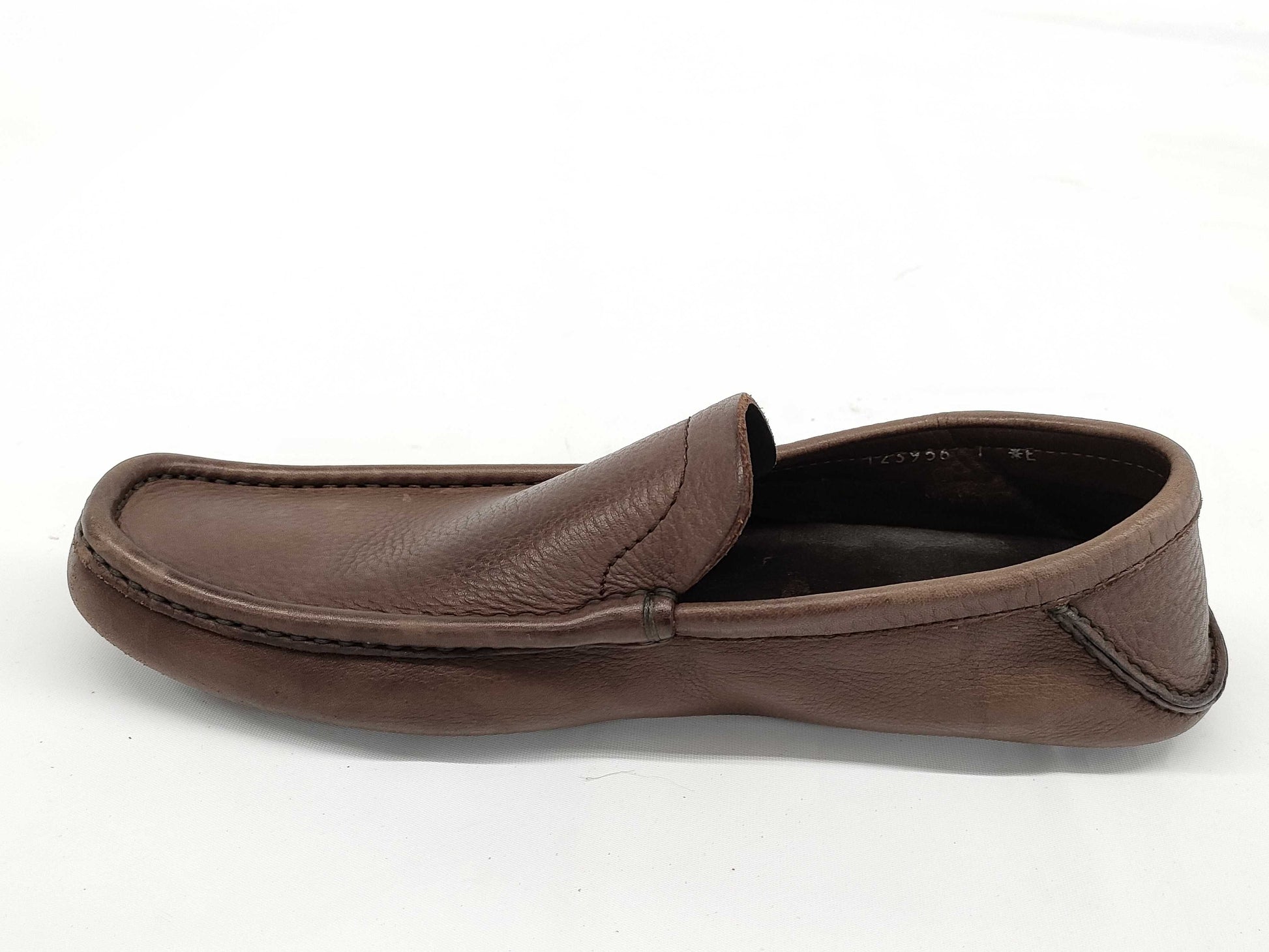 Gucci Leather Driving Loafers, Dark Brown, Size 7