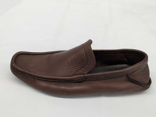 Gucci Leather Driving Loafers, Dark Brown, Size 7