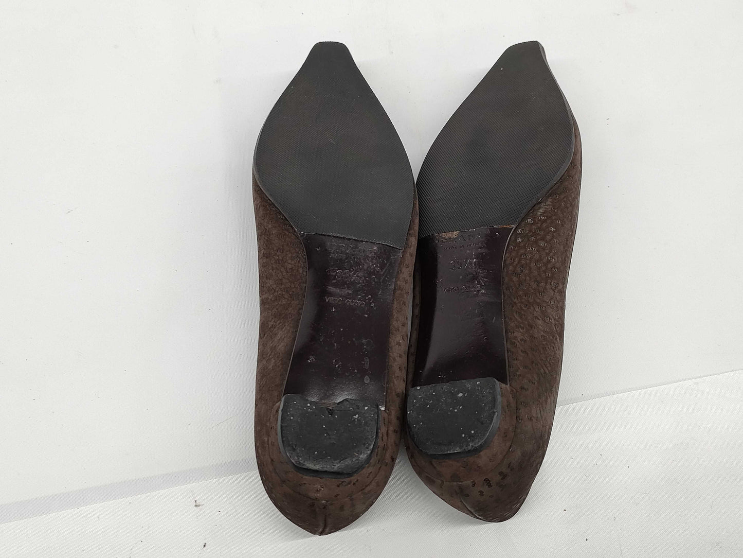 PRADA Prada Suede Flower Flat Shoes Size 35.5 Pumps