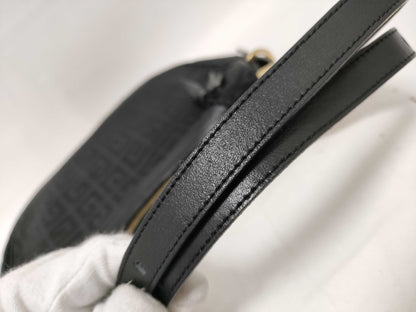 GIVENCHY Givenchy 4G logo all-over print shoulder bag hobo tassel black shoulder bag