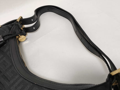 GIVENCHY Givenchy 4G logo all-over print shoulder bag hobo tassel black shoulder bag