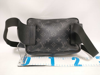 LOUIS VUITTON Taiga Bumbag Outdoor Monogram Eclipse x Taiga M30245 FO4109 Black Shoulder Bag