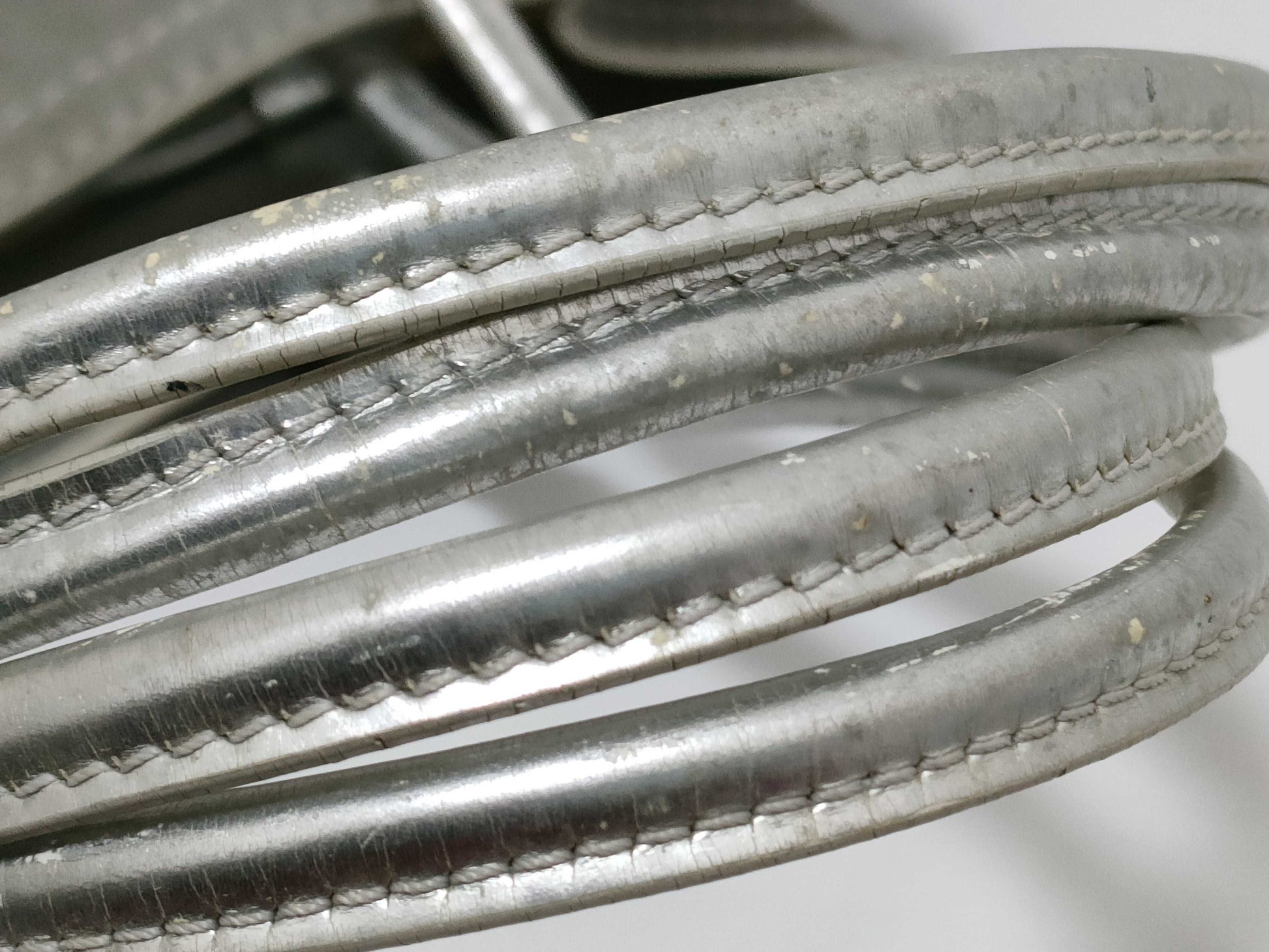 LOEWE LOEWE Suede Tote Bag Gray Silver Tote Bag