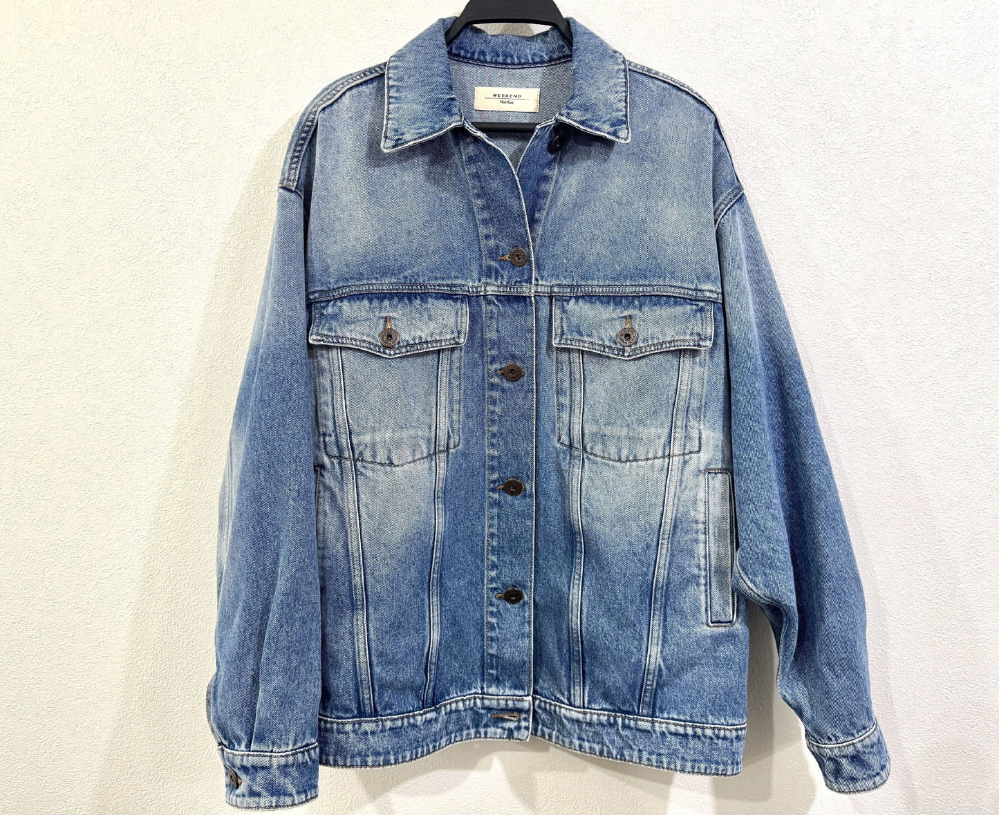 MAXMARA Oversized Washed Denim Jacket