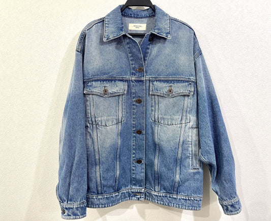 MAXMARA Oversized Washed Denim Jacket
