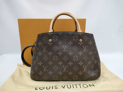 LOUIS VUITTON Monogram Nomogram Montaigne Handbag with Strap