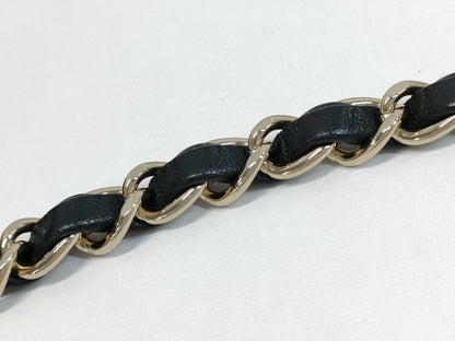 CHANEL Lambskin Chevron Single Flap V-Stitch Chain Shoulder Bag Black 29 Series Shoulder Bag