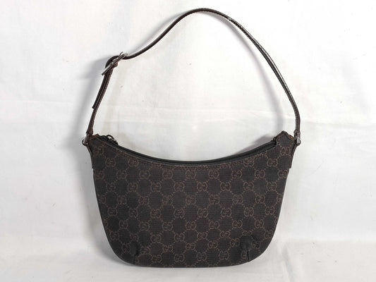 GUCCI GG Canvas Shoulder Bag Brown Shoulder Bag