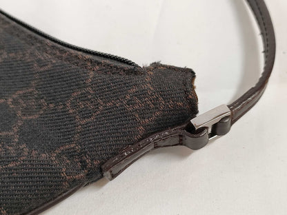 GUCCI GG Canvas Shoulder Bag Brown Shoulder Bag