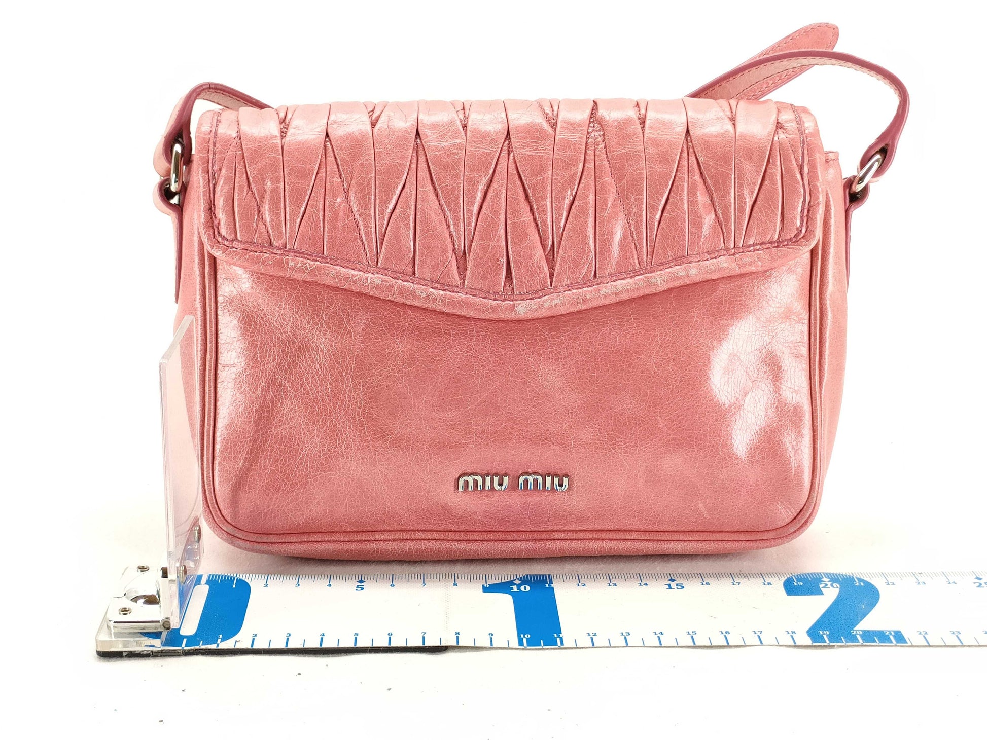 Miu Miu Matelasse Leather Shoulder Bag