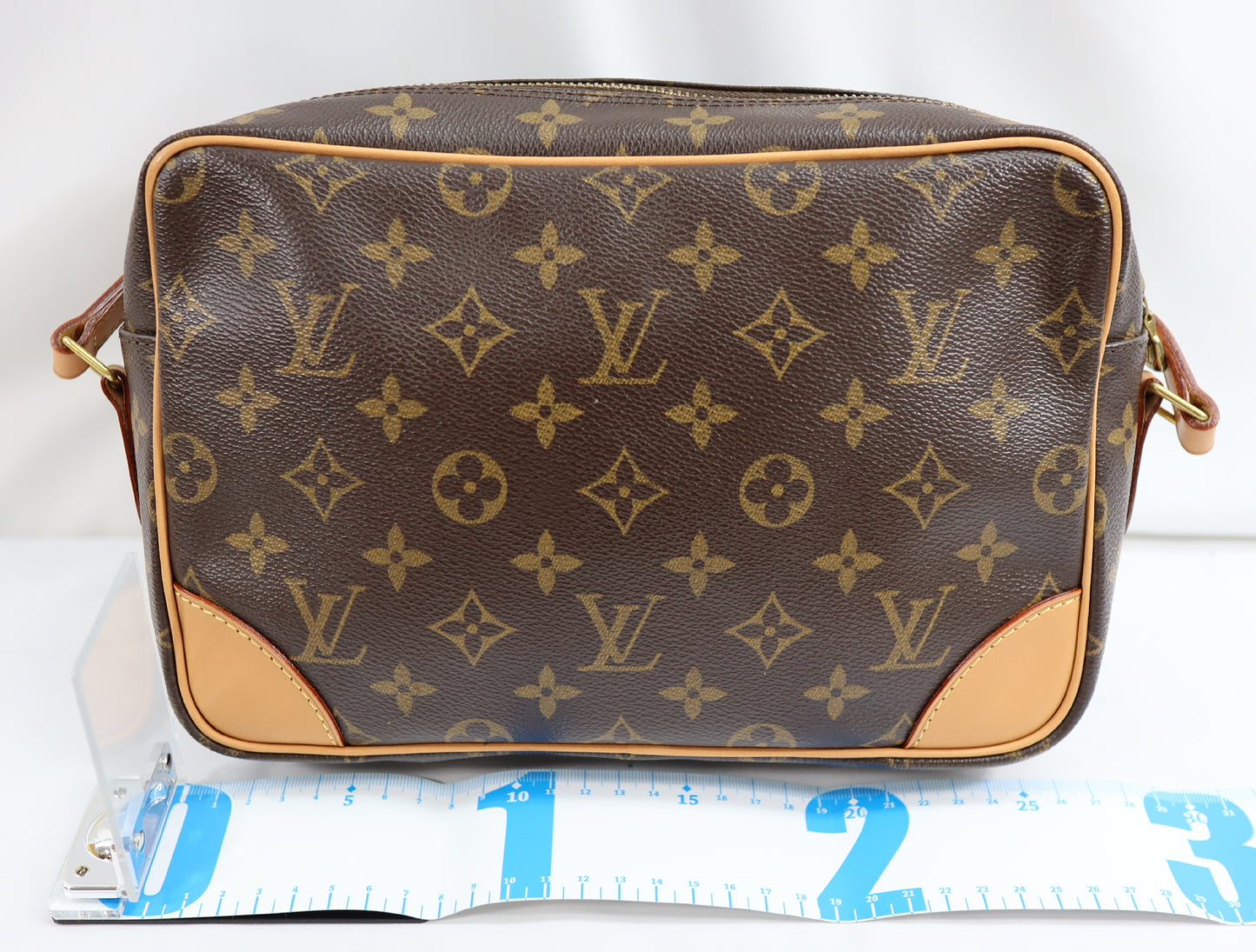 LOUIS VUITTON Monogram Trocadero 27 Shoulder Bag, PVC-Coated Canvas and Leather, Brown, M51274
