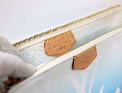 LOUIS VUITTON LOUIS VUITTON LV Multi Pochette Accessoires Blue/White M57633 Monogram Canvas Shoulder Bag M57633 Shoulder Bag