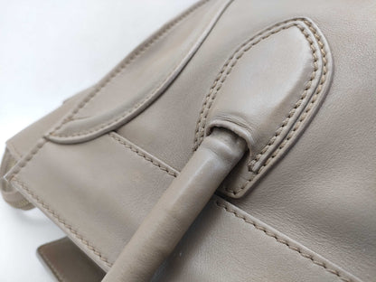 CELINE Luggage Micro Greige Handbag