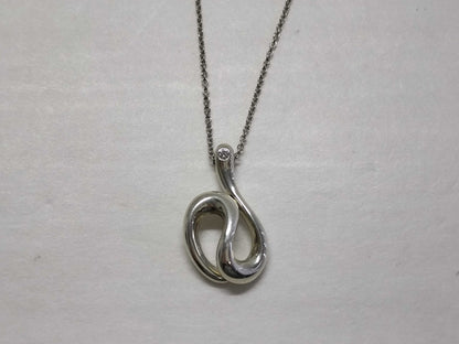 Tiffany & Co. Tiffany Open Web Necklace with 1 Diamond, SV925 Necklace