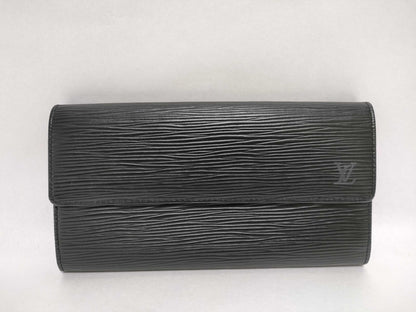 LOUIS VUITTON Epi Sarah Black Wallet