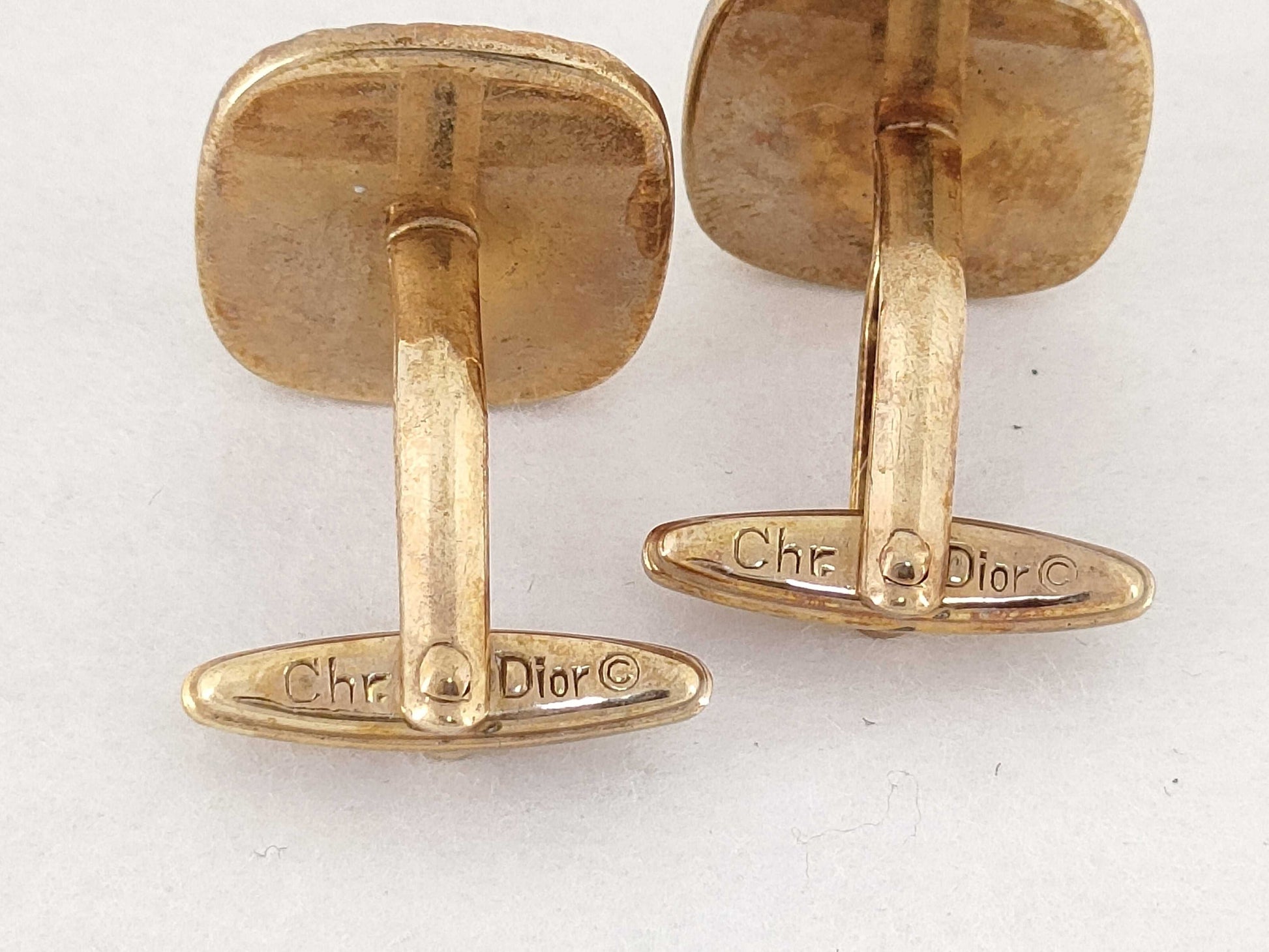 Dior Gold Plated Cufflinks