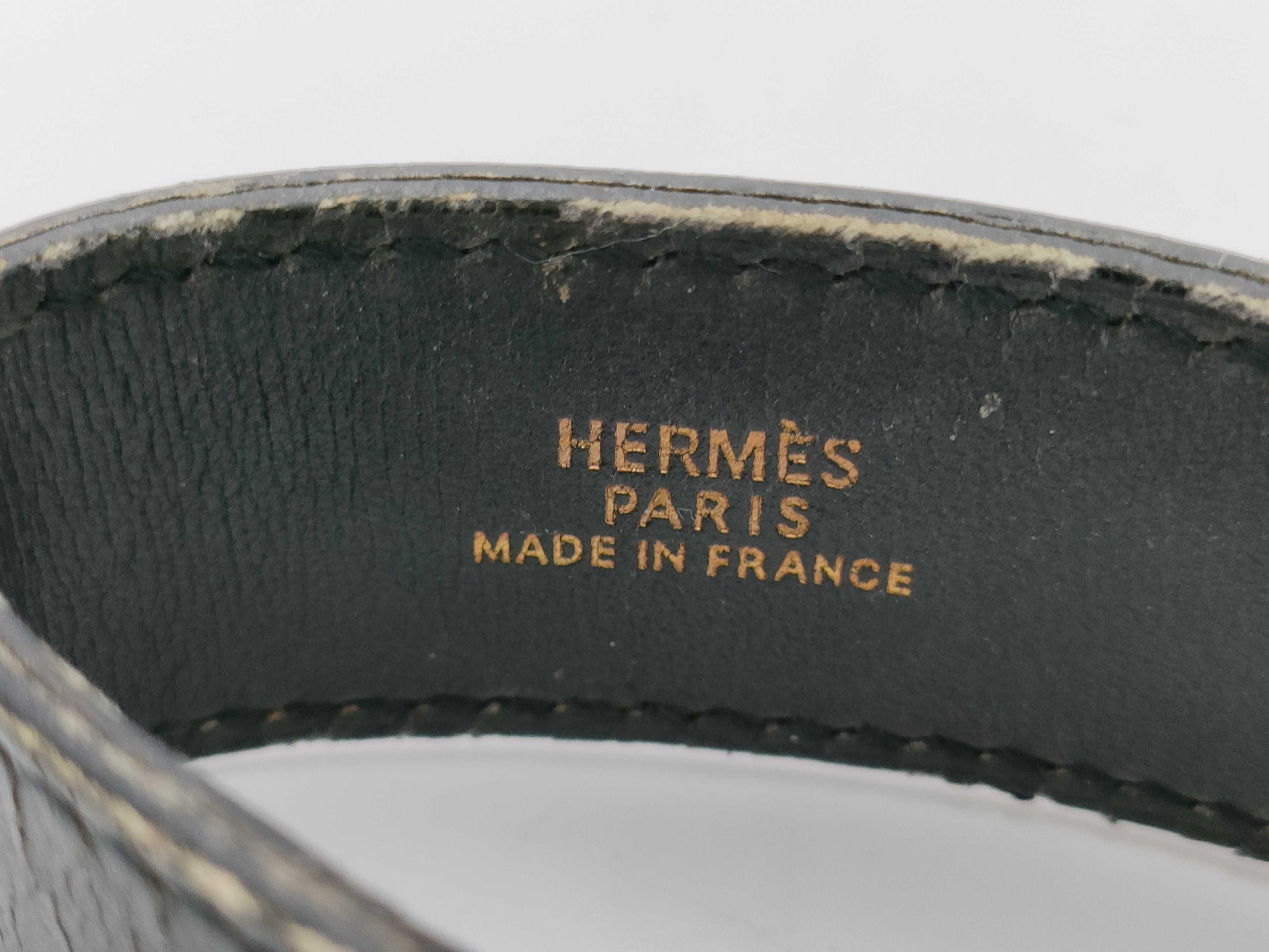 HERMES Artemis Leather Bracelet/Bangle