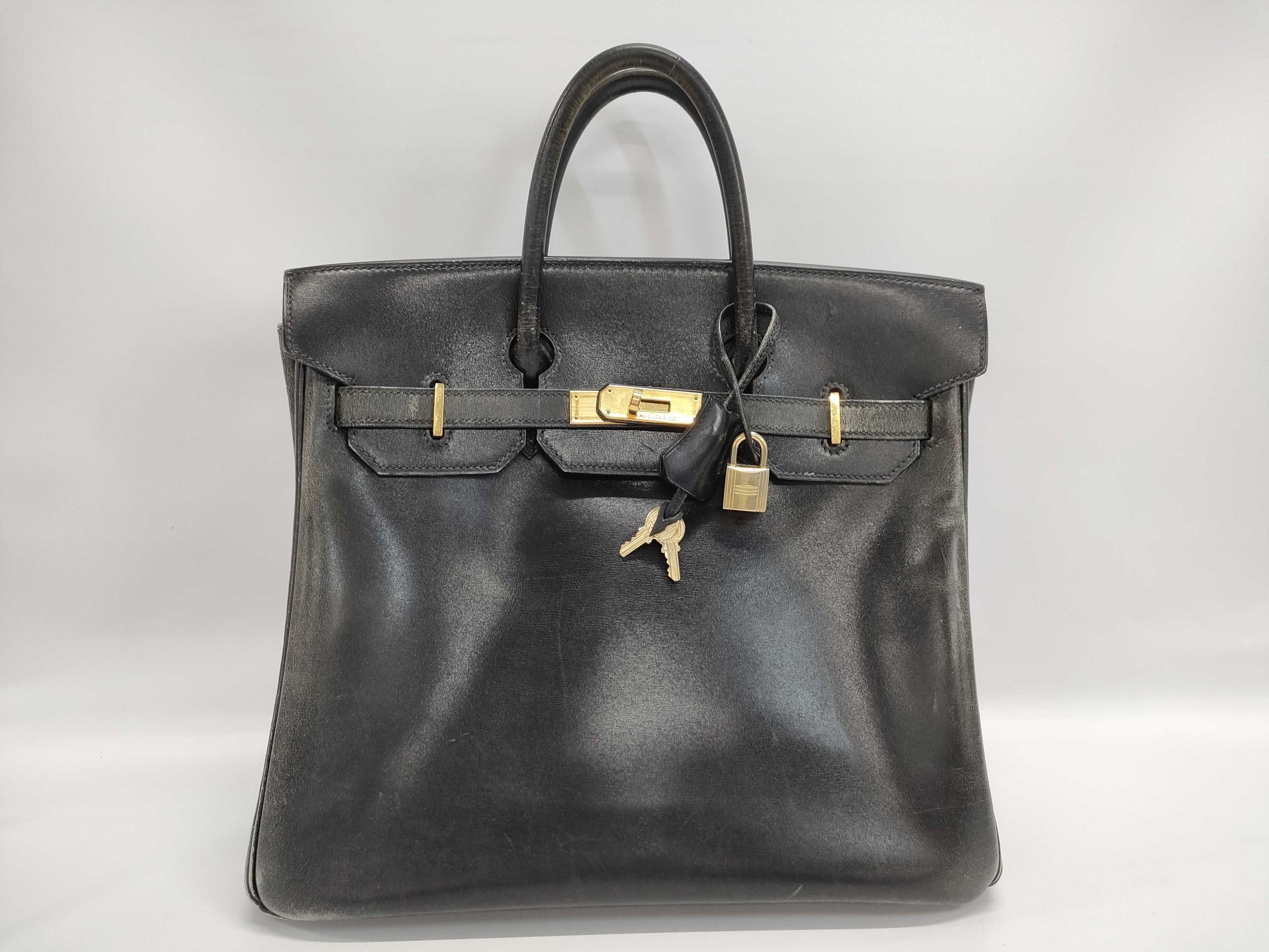 HERMES Haute Couture 32 □E engraved bag