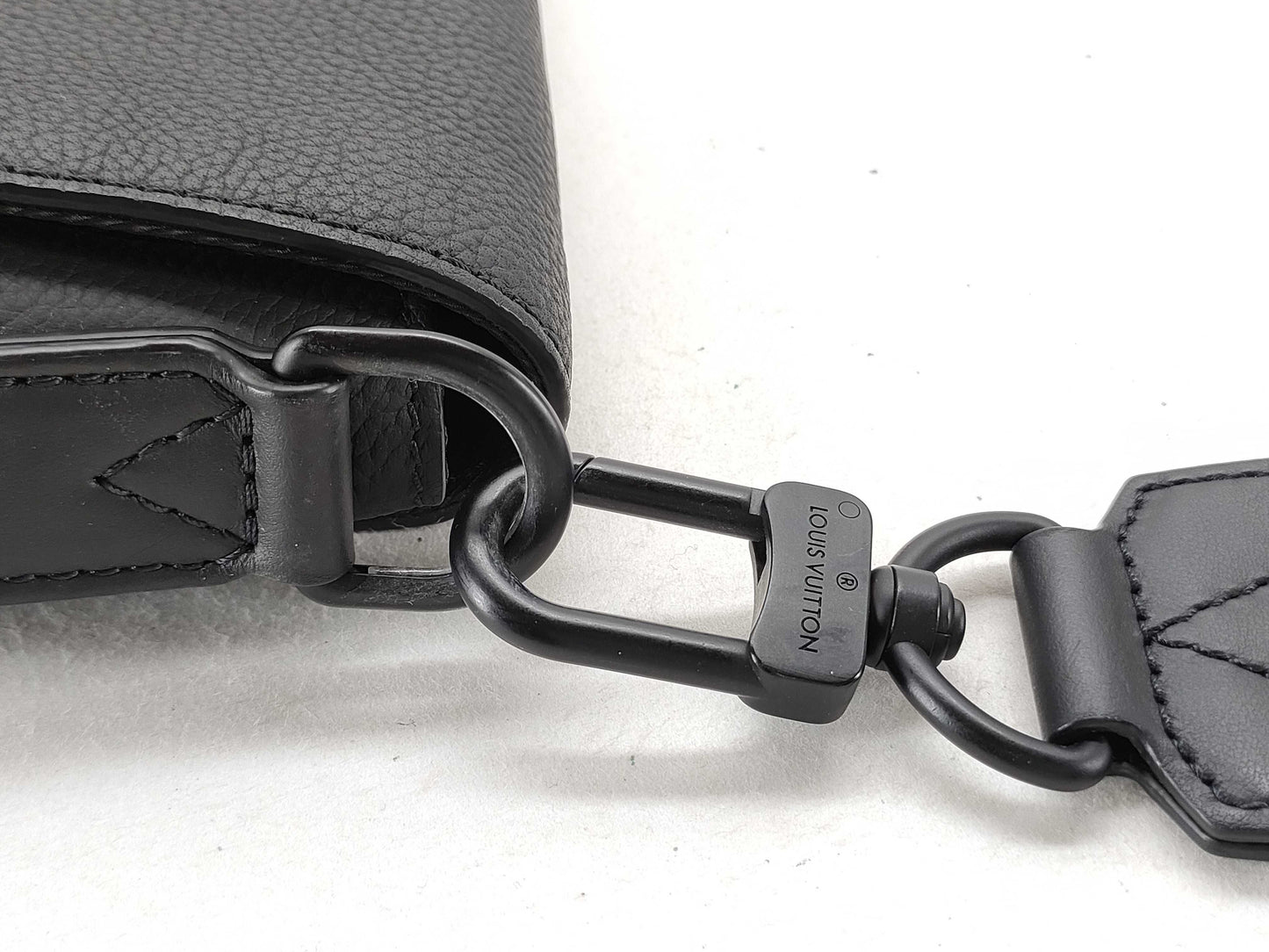 LOUIS VUITTON Aerogram Take Off Messenger Bag with Initial Tag