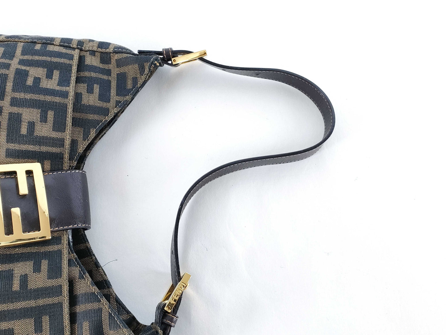 FENDI Zucca Mamma Bucket Shoulder Bag