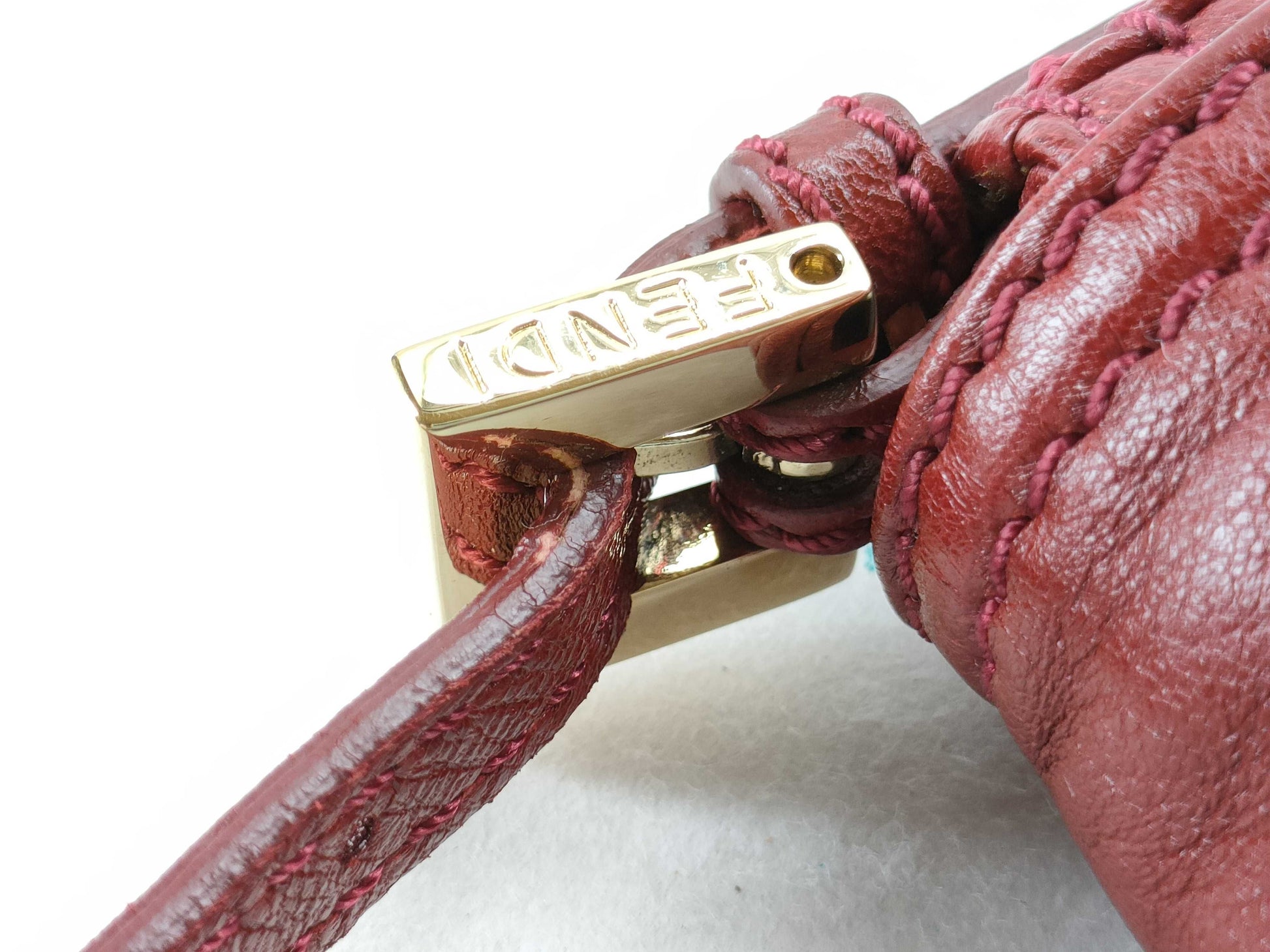 FENDI Mamma Leather Shoulder Bag