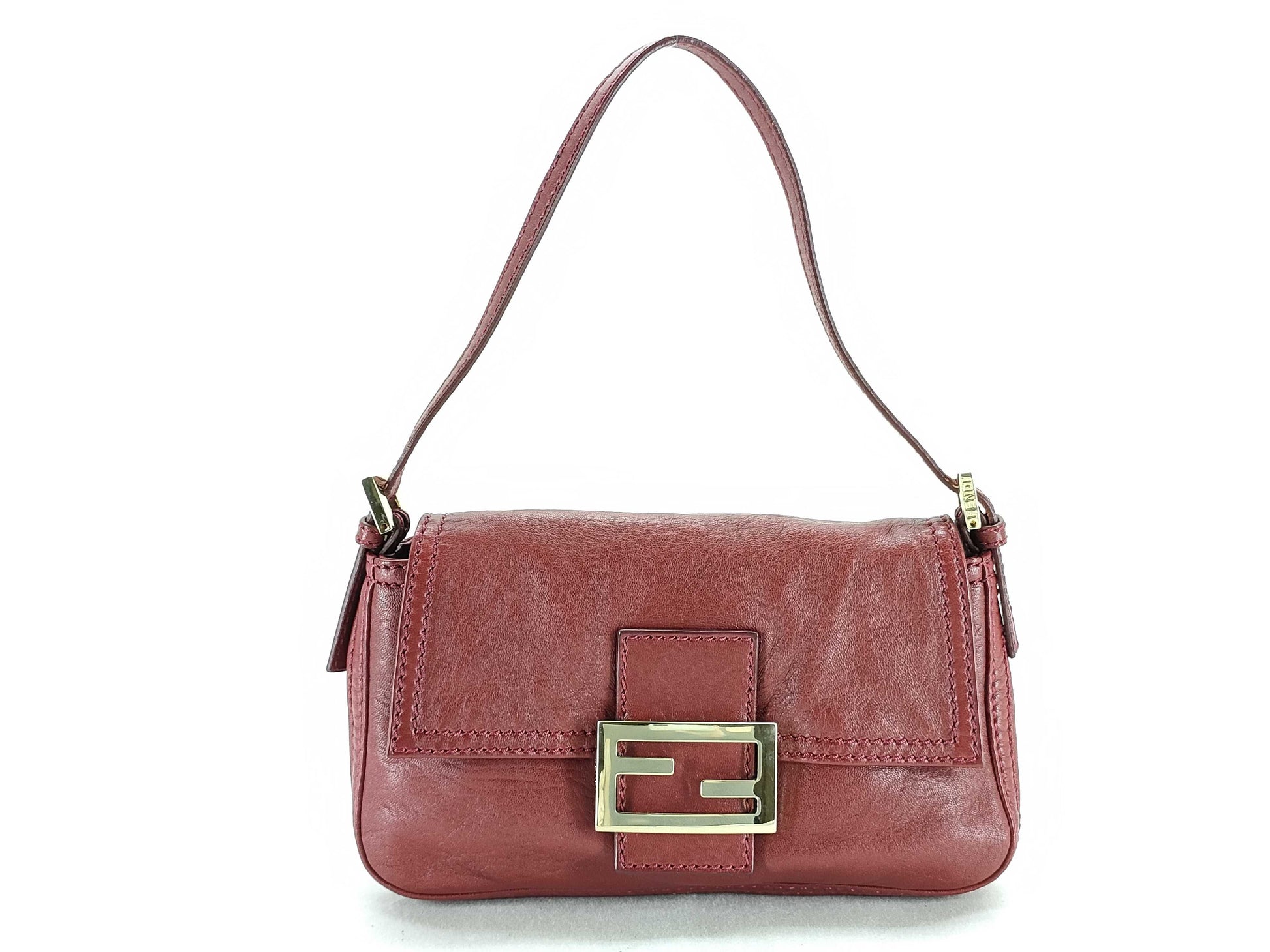 FENDI Mamma Leather Shoulder Bag