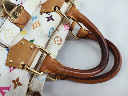 LOUIS VUITTON Monogram Multicolore Vuitton Multi Blanc Speedy 30 SP0024 Boston Bag