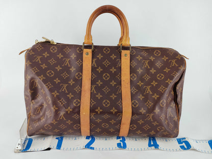 LOUIS VUITTON Monogram Keepall 45 VI8904 Boston Bag