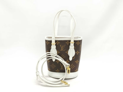 LOUIS VUITTON Monogram Nano Bucket Handbag Handbag