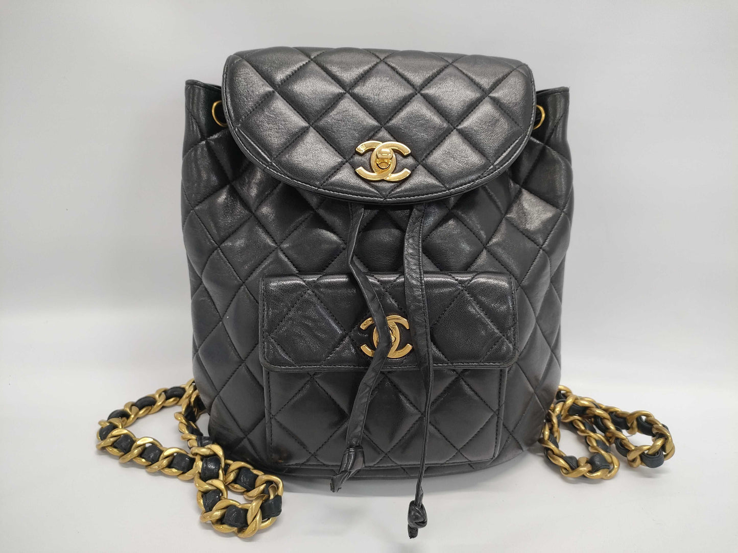 CHANEL Lambskin Matelasse Backpack 