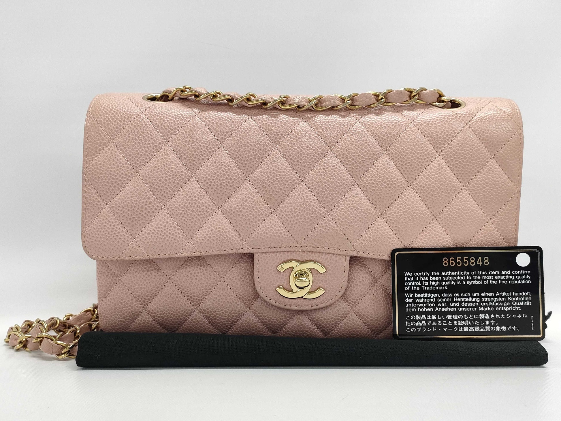 CHANEL Matelasse Chain Shoulder Bag Caviar Skin Shoulder Bag