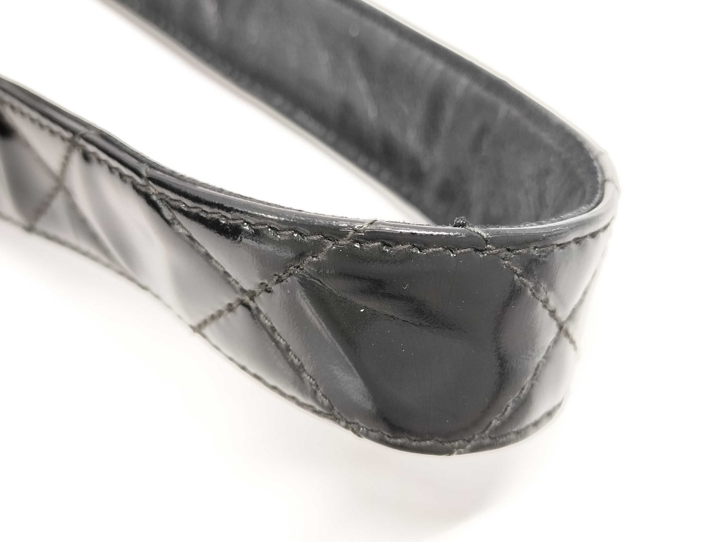 CHANEL Matelasse Shoulder Bag Patent Leather Shoulder Bag