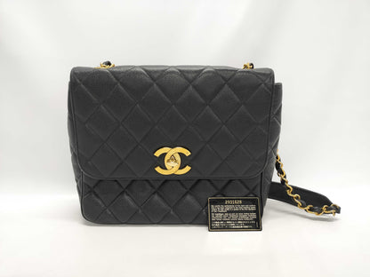 CHANEL Matelasse Chain Shoulder Bag Caviar Skin Shoulder Bag
