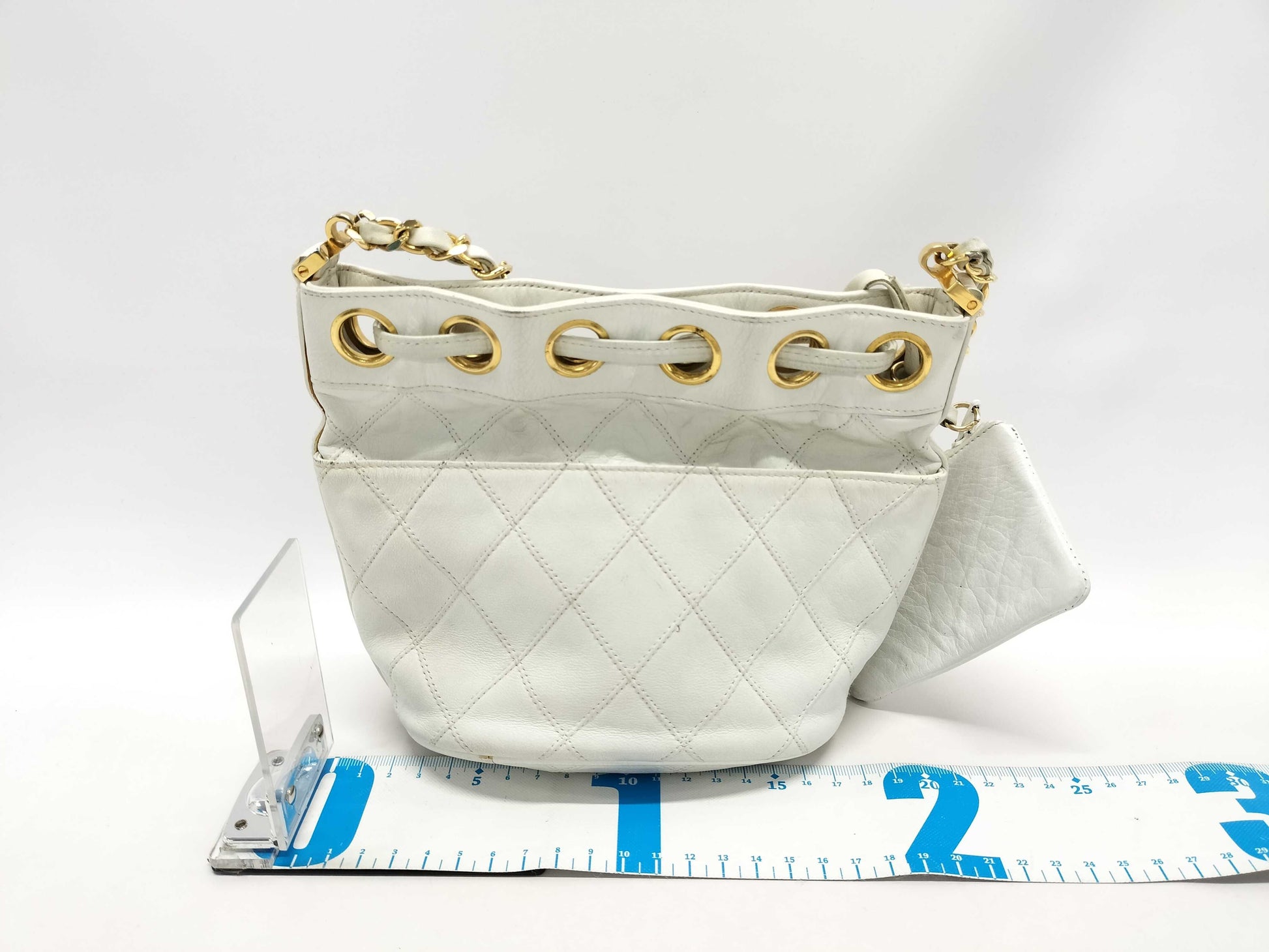 CHANEL Bicolor Chain Shoulder Bag Lambskin Shoulder Bag