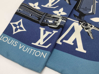 LOUIS VUITTON Monogram Silk Bandeau Blue Other Accessories