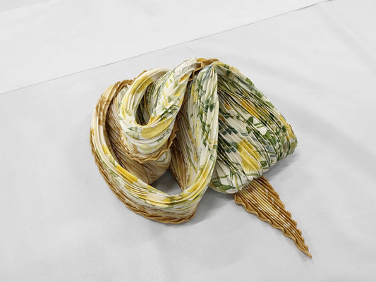 HERMES Pleated Carre Scarf