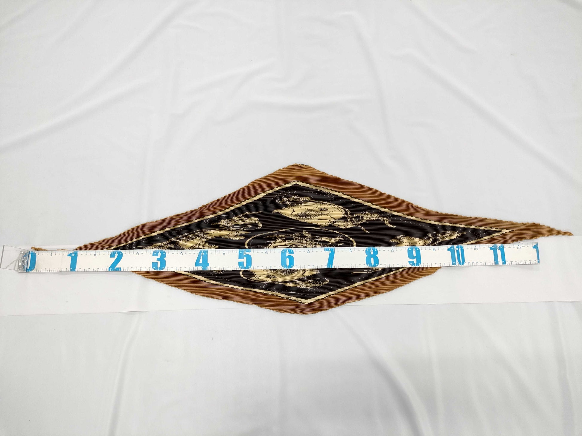 HERMES Pleated Carre Scarf