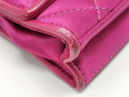 CHANEL Chain Shoulder Bag Satin No Seal Shoulder Bag