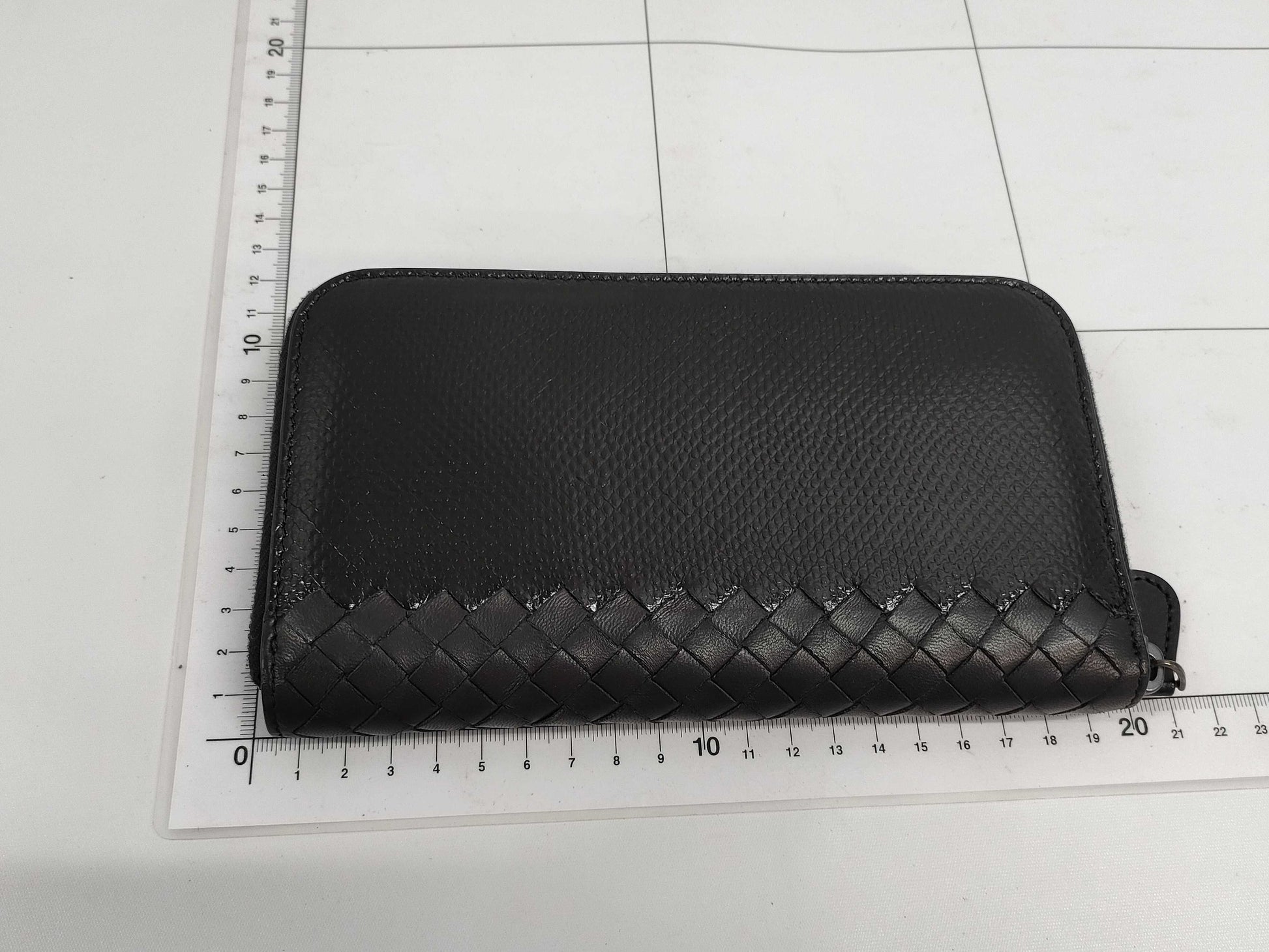 BOTTEGA VENETA Intrecciato Wallet in Black Python