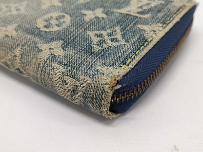 LOUIS VUITTON Monogram Denim Zippy Wallet