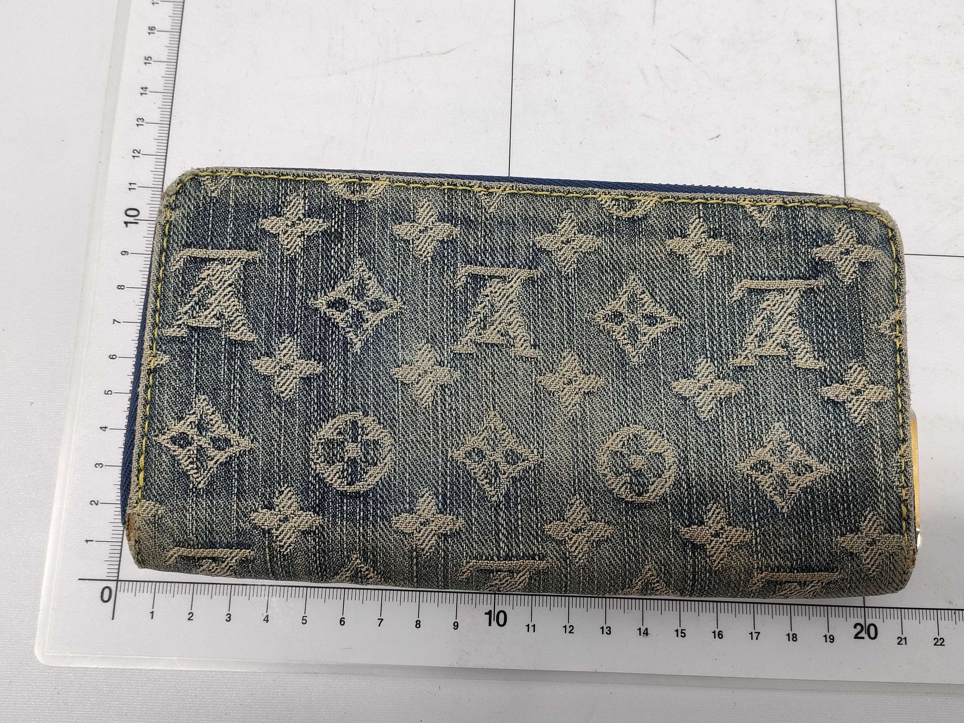 LOUIS VUITTON Monogram Denim Zippy Wallet