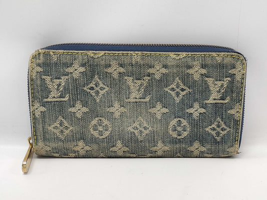 LOUIS VUITTON Monogram Denim Zippy Wallet