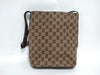 GUCCI GG Canvas 001.4286.001998 GG Semi-Shoulder Bag Canvas/Leather Brown Shoulder Bag