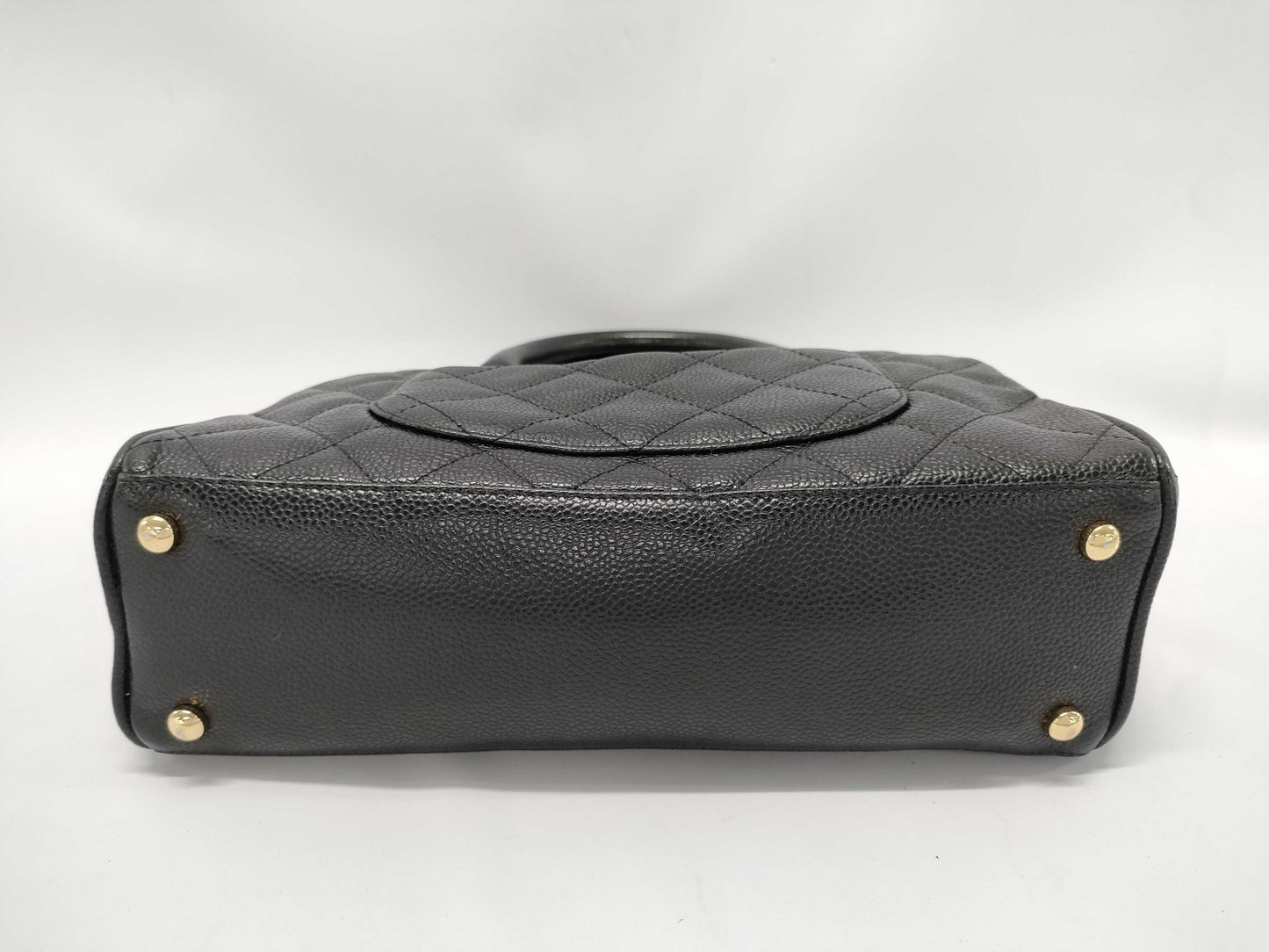 CHANEL CHANEL Matelasse Caviar Skin Deca Coco Mini Boston Bag, Handle Unbroken, Card and Sticker Included