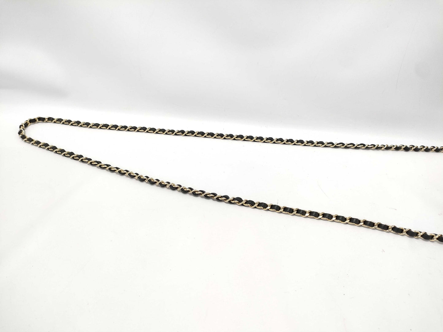 CHANEL Chevron V-Stitch Chain Wallet Black 23 Series Box and Sticker Included Shoulder Bag