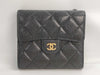 CHANEL Matelasse Caviar Leather Tri-fold Wallet, No. 22, Black