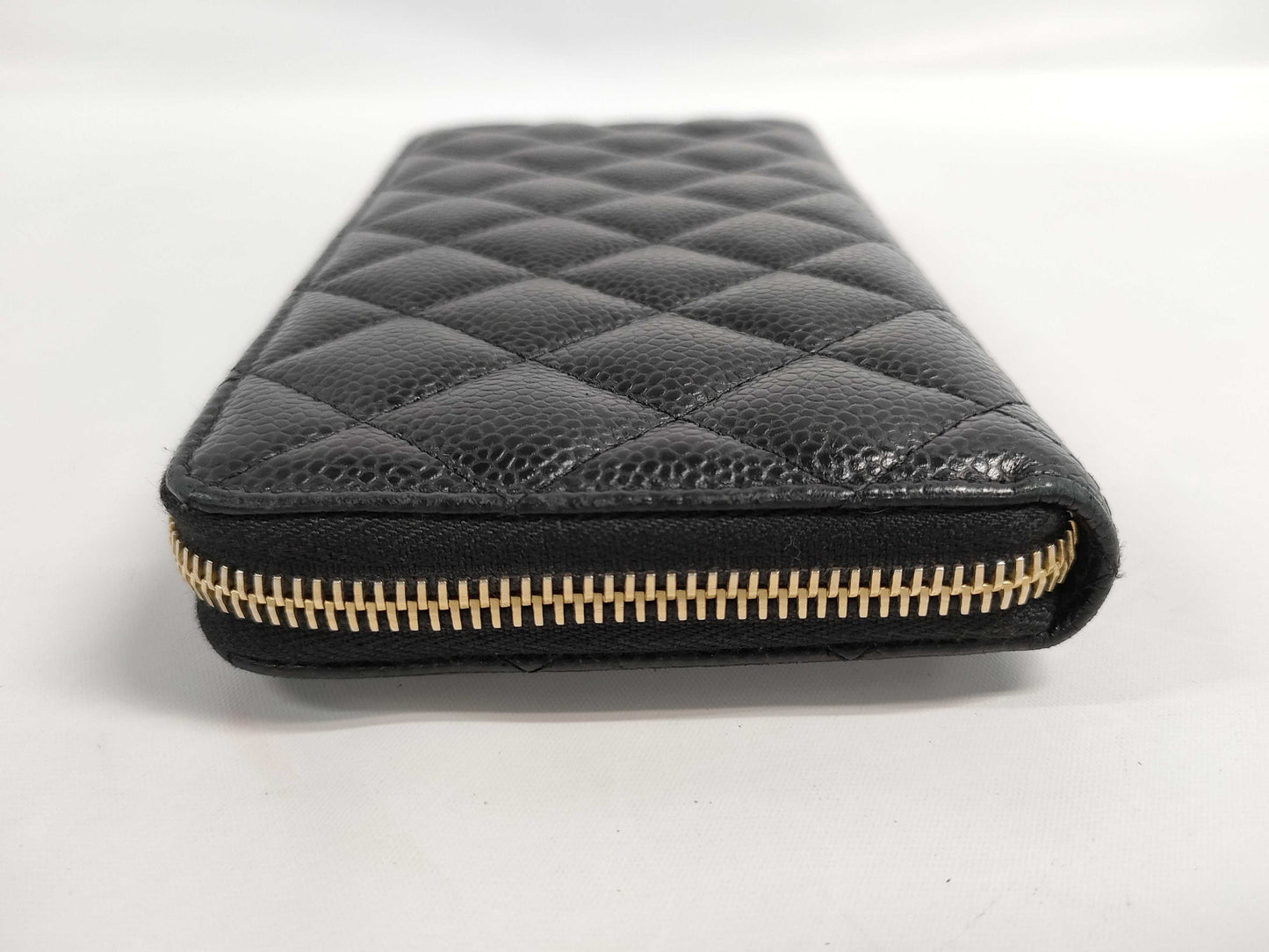 CHANEL CHANEL Matelasse Caviar Leather Long Wallet, 24th Series, Box, Bag, Cards, and Stickers Included