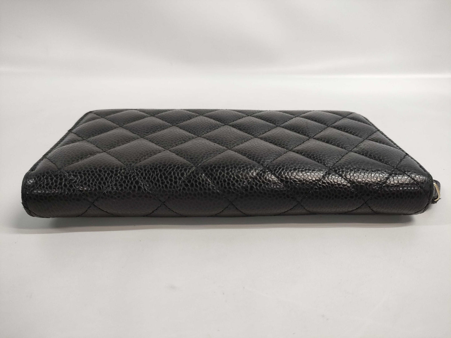 CHANEL CHANEL Matelasse Caviar Leather Long Wallet, 24th Series, Box, Bag, Cards, and Stickers Included