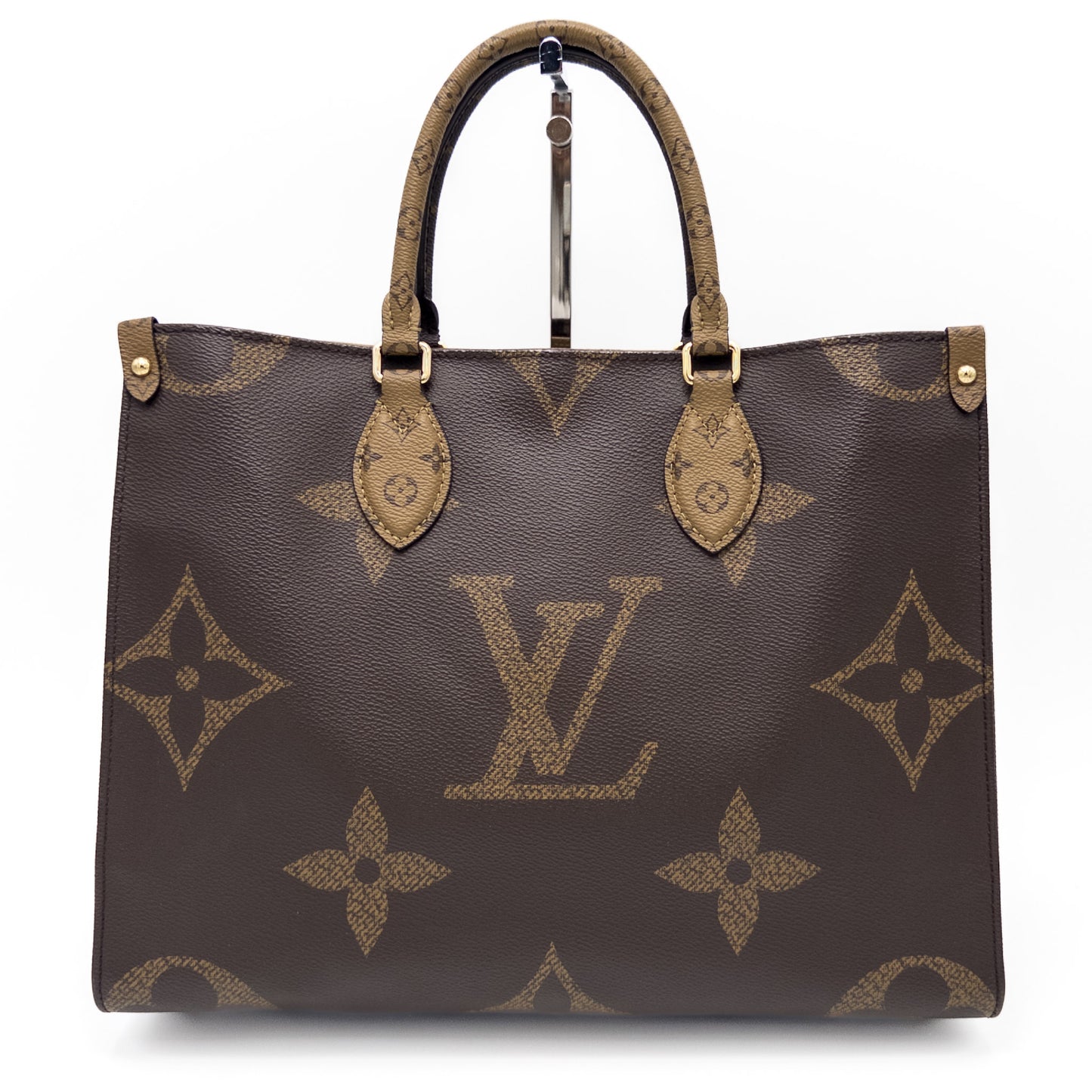 LOUIS VUITTON Monogram Giant Reverse On-the-Go MM M45321 Handbag Tote Bag RFID Verified Tote Bag