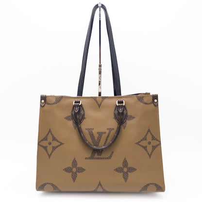 LOUIS VUITTON Monogram Giant Reverse On-the-Go MM M45321 Handbag Tote Bag RFID Verified Tote Bag